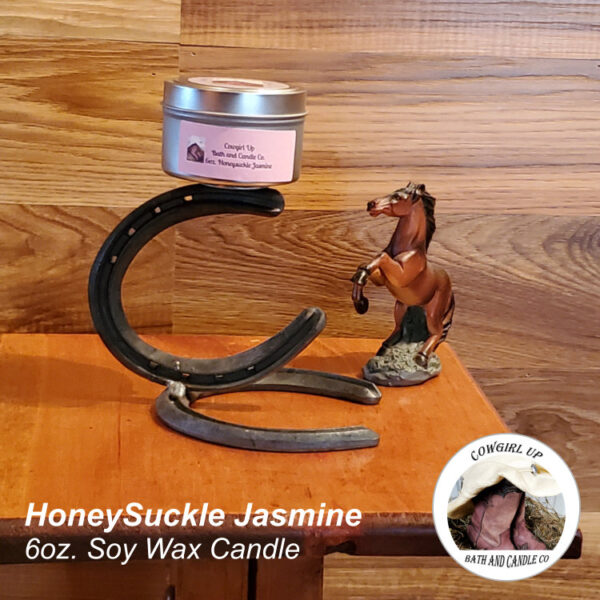 6oz. HoneySuckle Jasmine Soy wax Candle