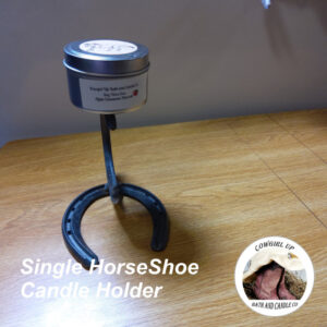 Single Horseshoe Candle Holder